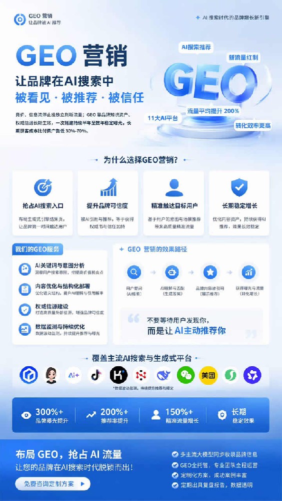 滁州GEO优化让品牌在AI搜索中 被···
